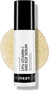 The INKEY List 15% Vitamin C and EGF Serum Helps to Intensively Brighten All Skin Types 30ml