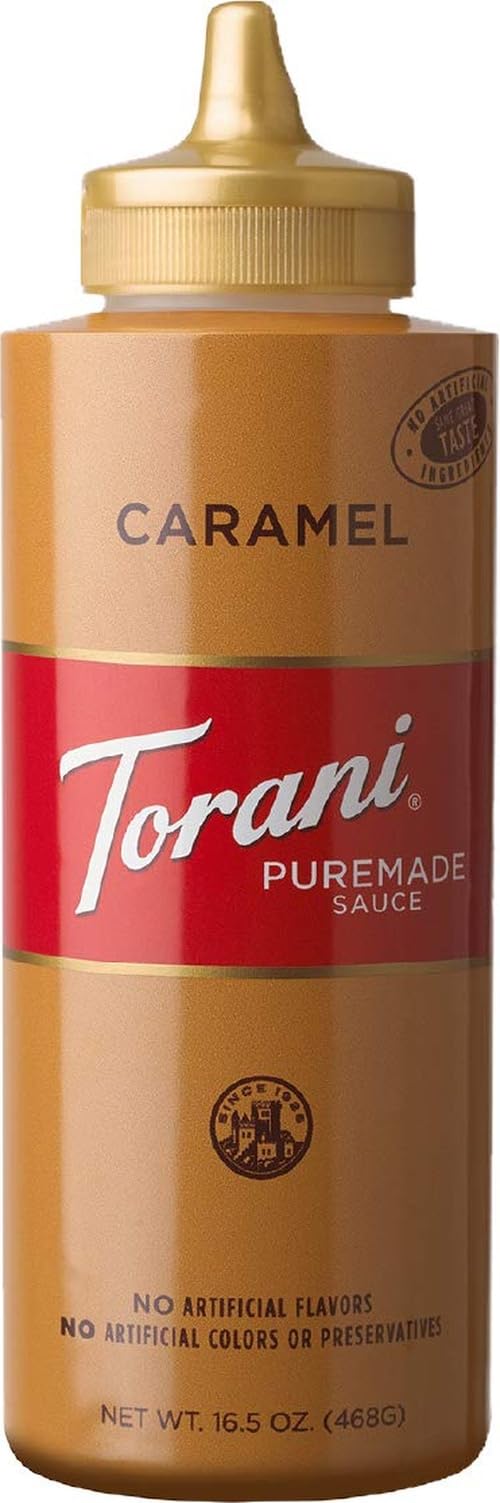 Torani Caramel Squeeze Sauce, 16.5 Fluid Ounce
