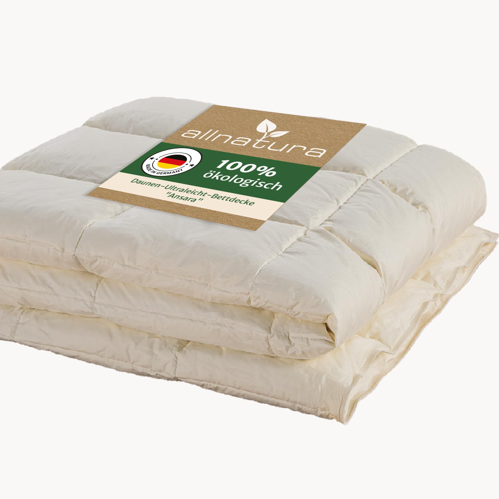 allnatura Ansara Ultra Lightweight Down Comforter 135 x 200 cm All Season Lightw