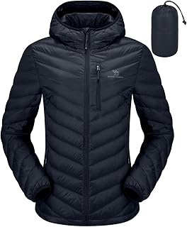 CAMEL CROWN Piumini da donna leggeri piumini ripiegabili trapuntati cappotto invernale con cappuccio con tasca sul petto