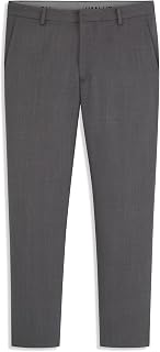 Van Heusen Mens Essential Slim Fit Flat Front Pull on Dress Pant, Stretch Fabric & WaistbandDress Pants
