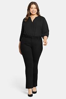 NYDJ Womens Plus Size Marilyn Straight Denim Jeans