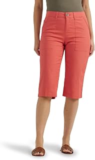 Lee Women's Ultra Lux Comfort with Flex-to-go Utility Skimmer Capri Pant