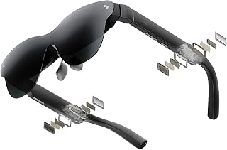 RayNeo Air 4 Pro AR/XR Glasses - HDR10 201" Display, 120Hz 3D Movie Game | Bang & Olufsen Audio, Vision 4000 Chip, USB-C Plug & Play, iPhone 17/16/15,Android, Switch 2, PS5, Steam Deck