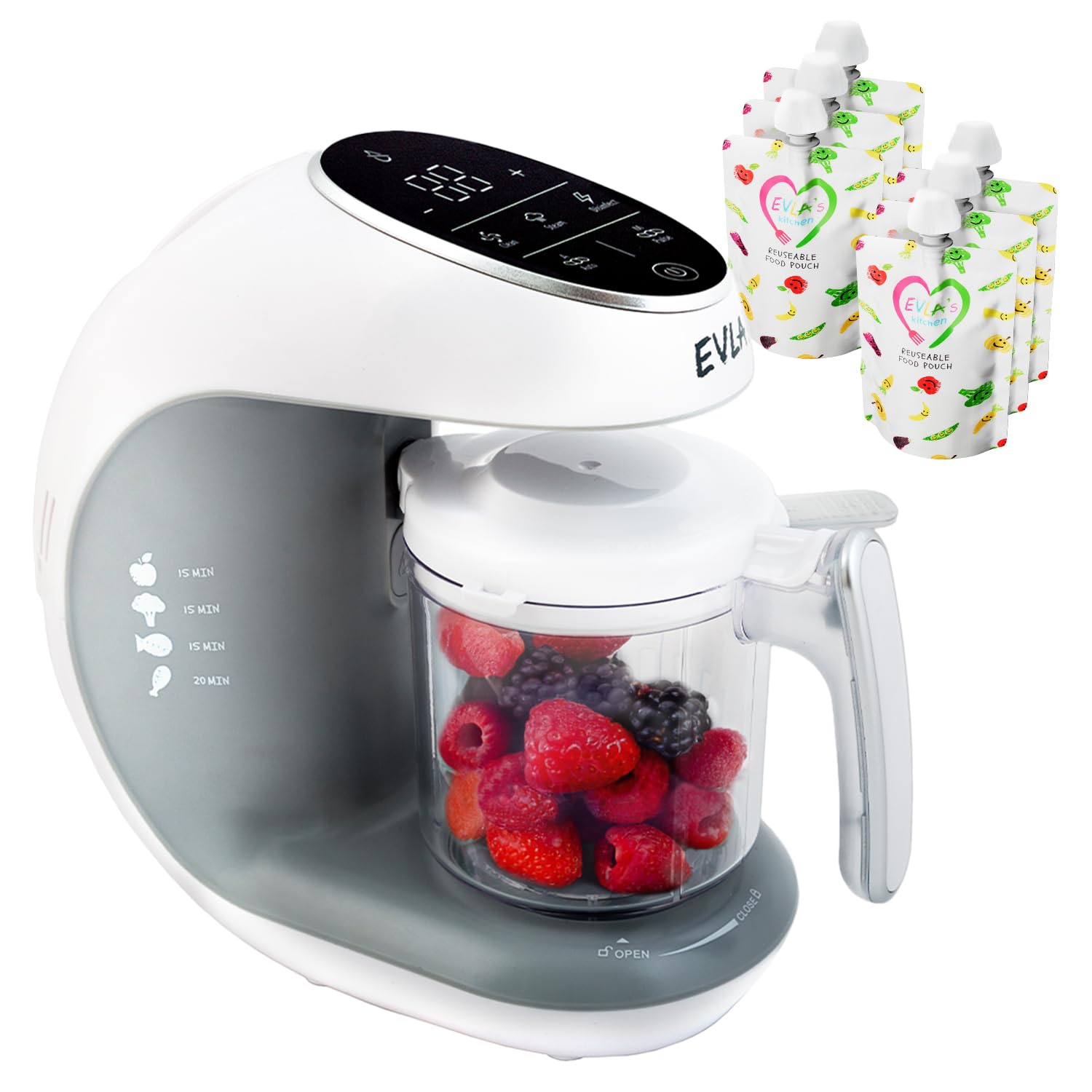 EVLA'S Baby Food Maker, Steamer, Blender, Baby Food Processor for Healthy H