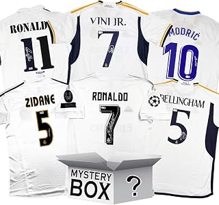 Real Madrid Autographed/Signed Soccer Jersey Mystery Box with PSA JSA or Beckett COA