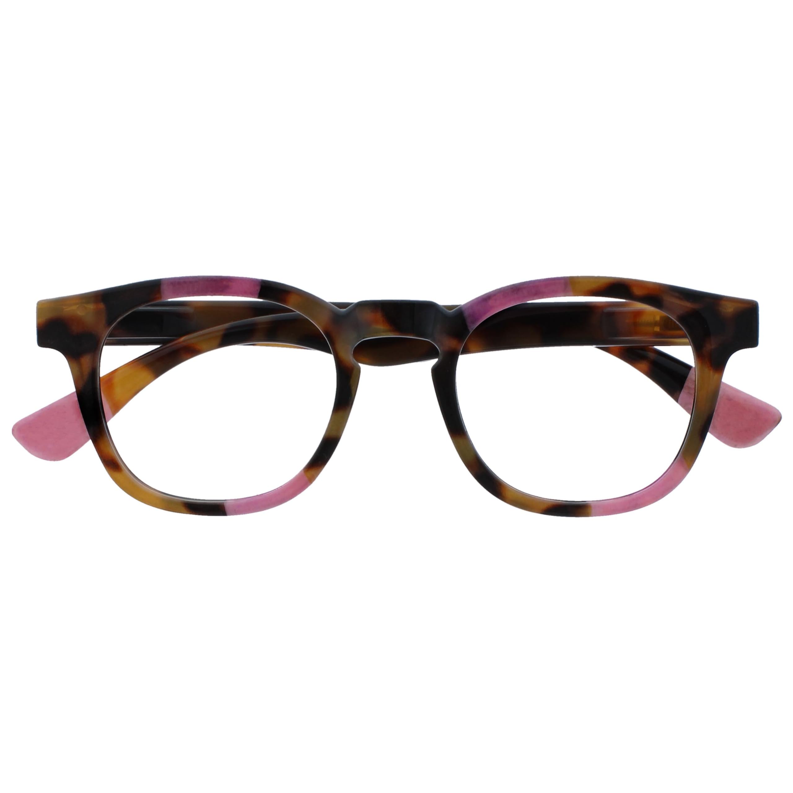 OPULIZE Ava Reading Glasses with Rounded Frame Flattering Spring Hinges Anti-Scr