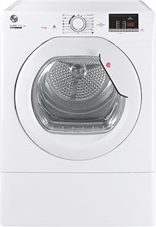 Hoover H-DRY 300 LITE Vented Tumble Dryer, 10kg, White, C Class | Anti-Allergy, hOn App, Freestanding, 59.6x60.7x85cm, HLEV10DG