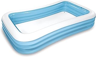 INTEX Rectangular Family Lounge Inflatable Swimming Pool for Kids & Adults | 58484EP - Outdoor Backyard Swim Center for Family Fun, 120in x 72in x 22in