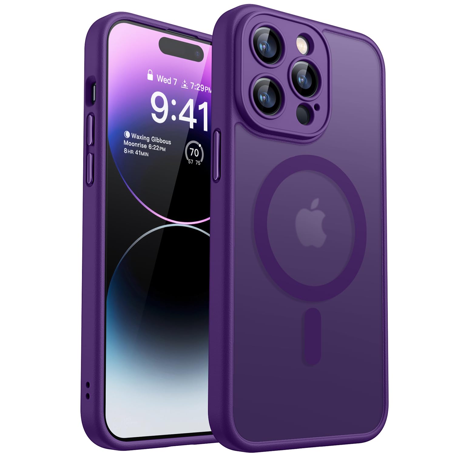 CANSHN Magnetic Case for iPhone 14 Pro Max with Full Camera Protection [Compatib