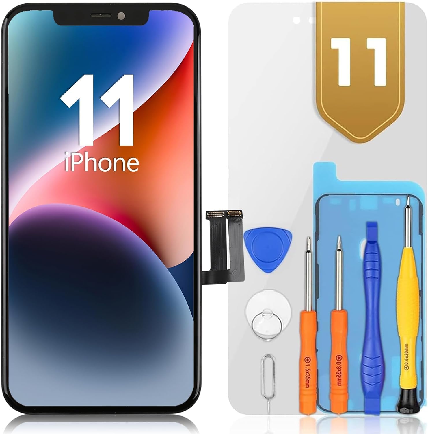Bokman Screen for iPhone 11, 6.1 Inch LCD Replacement Repair Kit | FHD LCD Touch