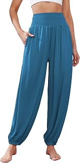 Famulily Womens High Waist Yoga Workout Stretch Harem Pants S-XXL