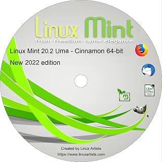Linux Mint 20 Cinnamon Latest Version for 2022 Bootable DVD