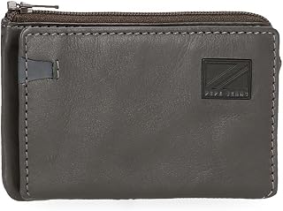 Pepe Jeans Marshal Wallets and Purses in Cowhide Leather, Black, Brown, Blue and Grey