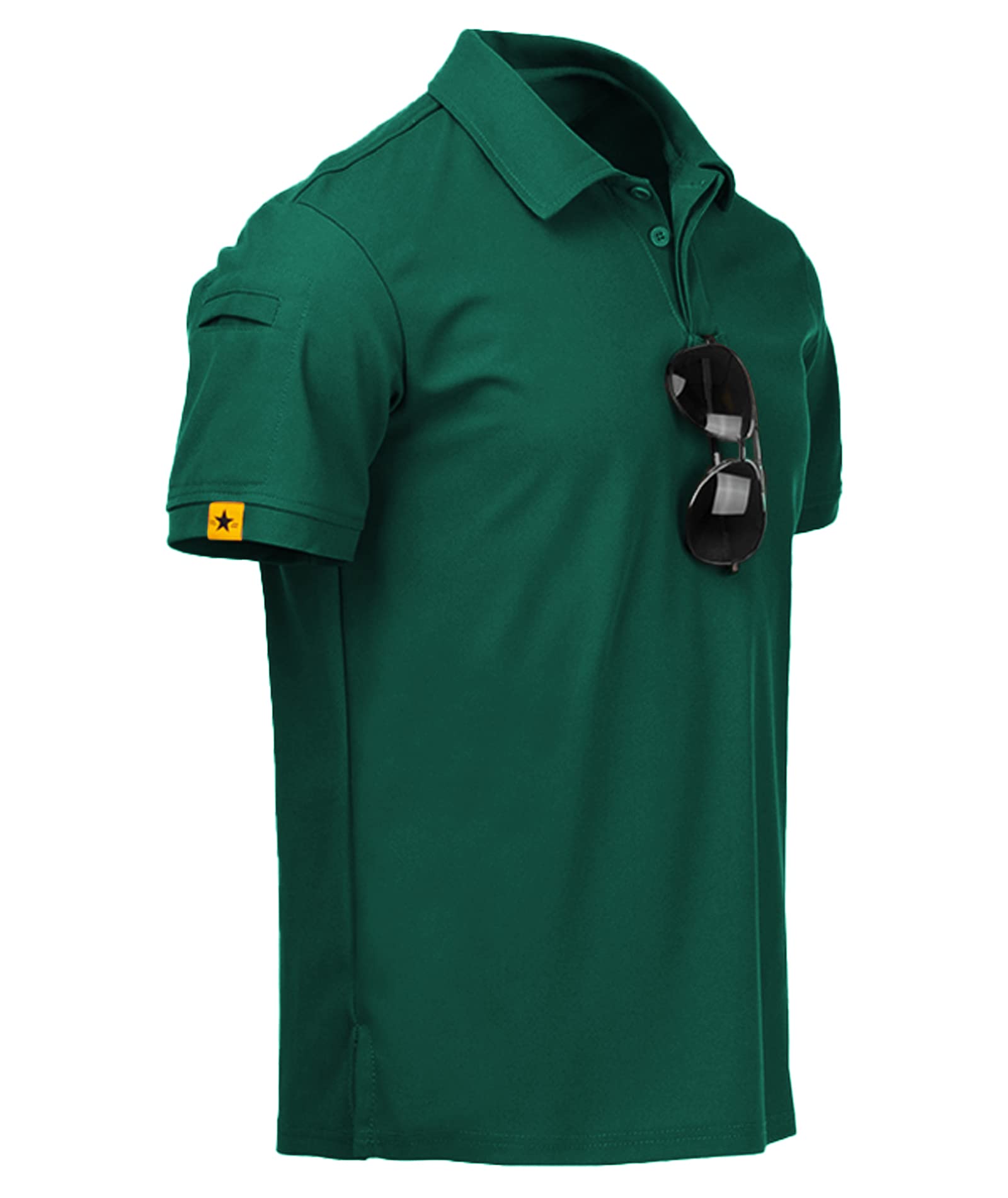 V VALANCH Mens Polo Shirts Short Sleeve Moisture Wicking Golf Polo Athletic Coll