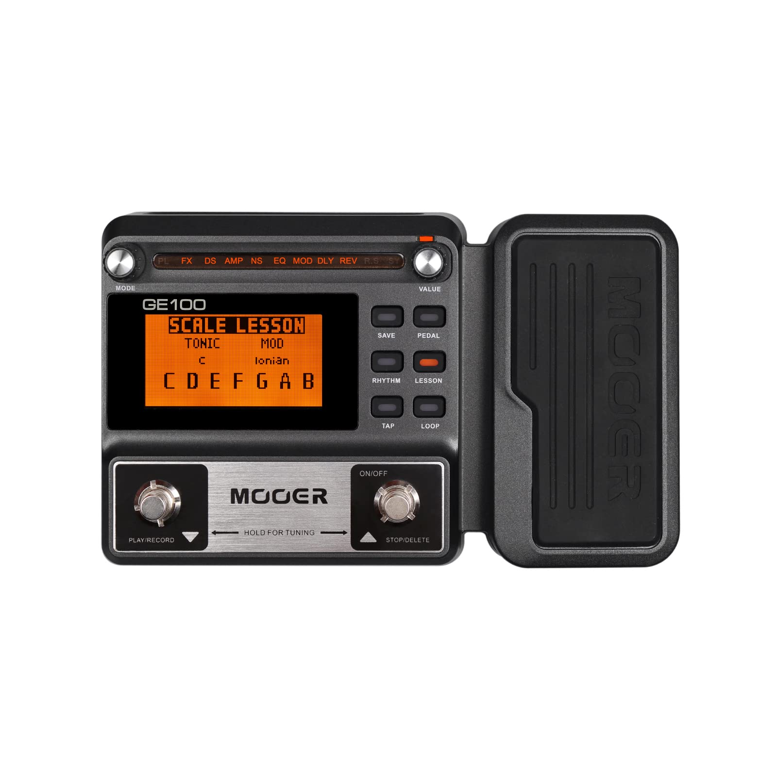 MOOER GE100 Multi-Effects Guitar Pedal 80 Presets, 66 Effects | 180 Second Loop,