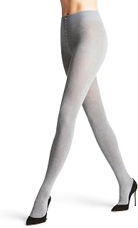 FALKE Women's Family Tights Breathable Sustainable Cotton Opaque Wide Comfort Waistband Flat Seam For Pressure-Free Toes Plain Elegant 1 Pair