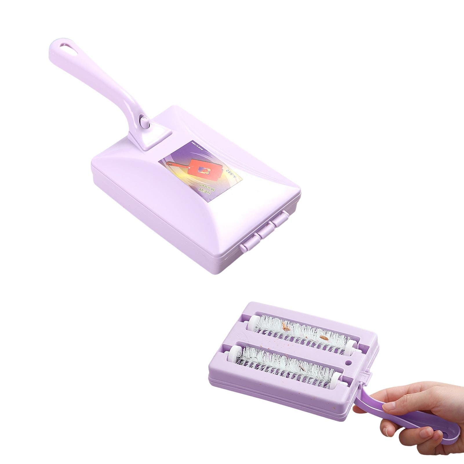Carpet Sweepers Roller,Handheld Home Cleaning Brushes - Double Roller Crumb Dirt