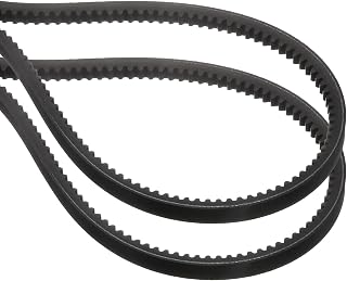 uxcell 2 Pcs BX38 EPDM V-Belt, Raw Edge Cogged Industrial Rubber V Belt 0.67" Width x 38" Inside Circumference