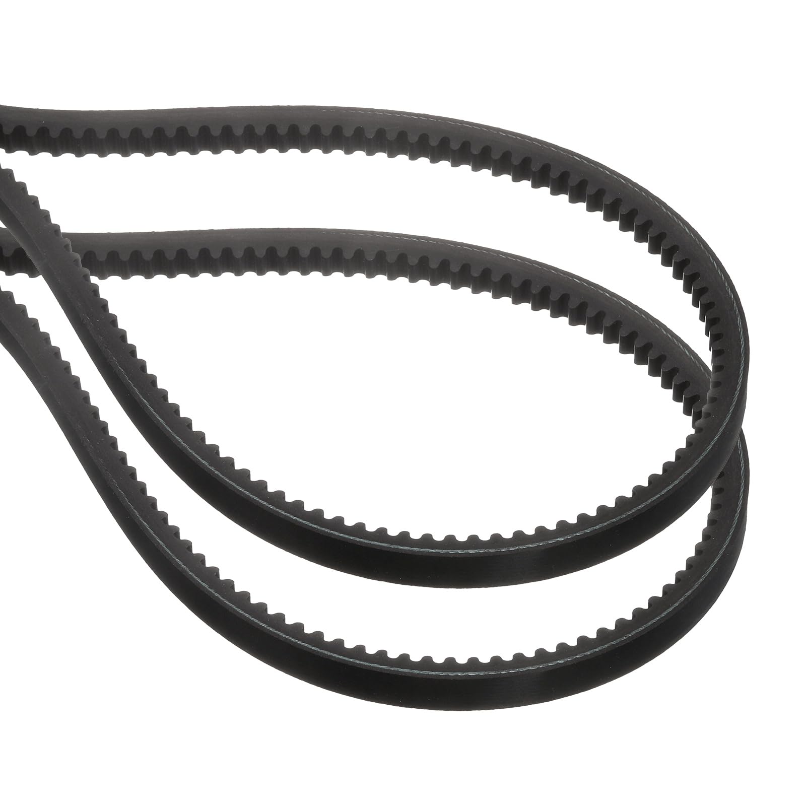 uxcell 2 Pcs BX38 EPDM V-Belt, Raw Edge Cogged Industrial Rubber V Belt 0.67" Wi