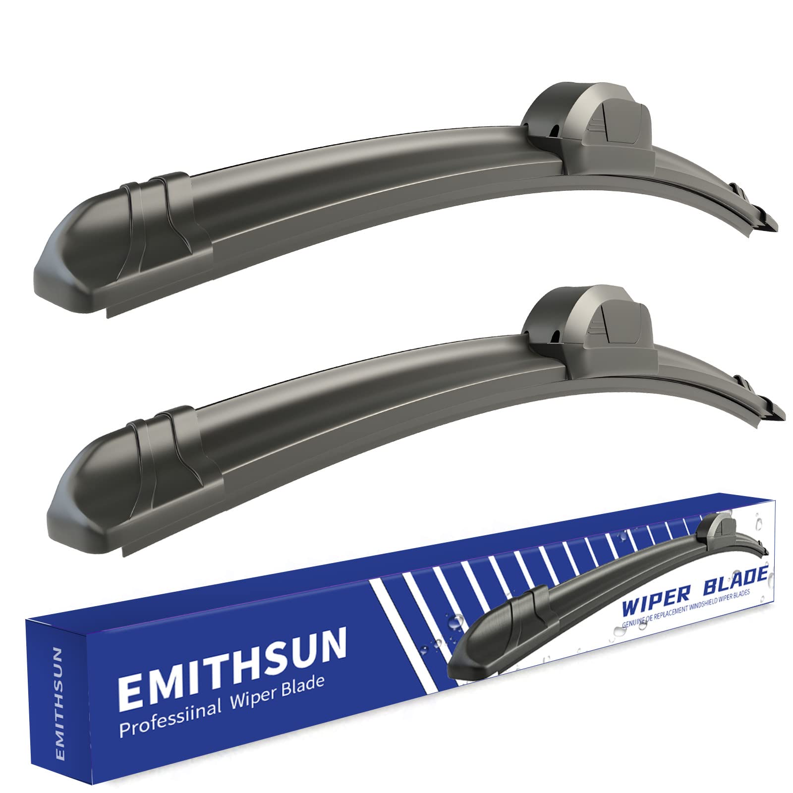 EMITHSUN OEM QUALITY 26" + 18" Premium All-Seasons Stable And Quiet Windshield W