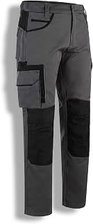 WrightFits Olympian Pro Work Trousers Men - Cargo Trousers for Men UK - Mens Work Trousers with Knee Pads Pockets - Combat Trousers in Black and Grey (30W - 42W)