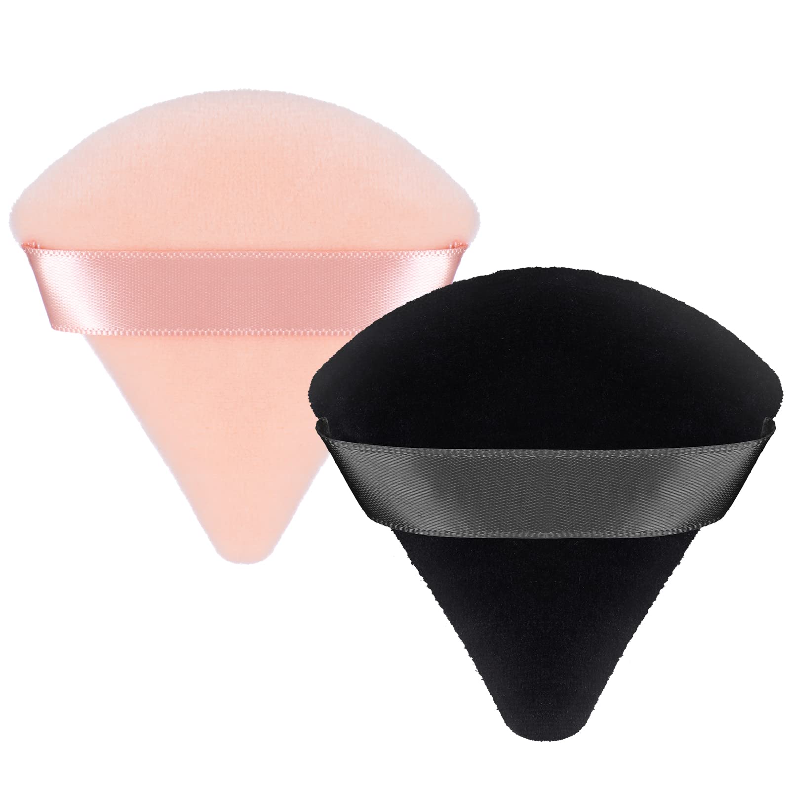 2 Pieces Puff Powder Puff Face Makeup Powder Puff Triangle Soft Foundation Spong