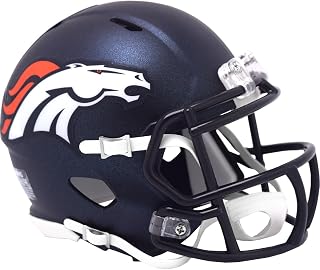 Denver Broncos Current New 2024 Riddell Speed Mini Football Helmet - New in Riddell Box