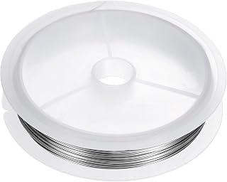 Generic 25M Stainless Steel Artistic Wire 26 Gauge Jewelry Beading Wire Tarnish Resistant for Jewelry Making