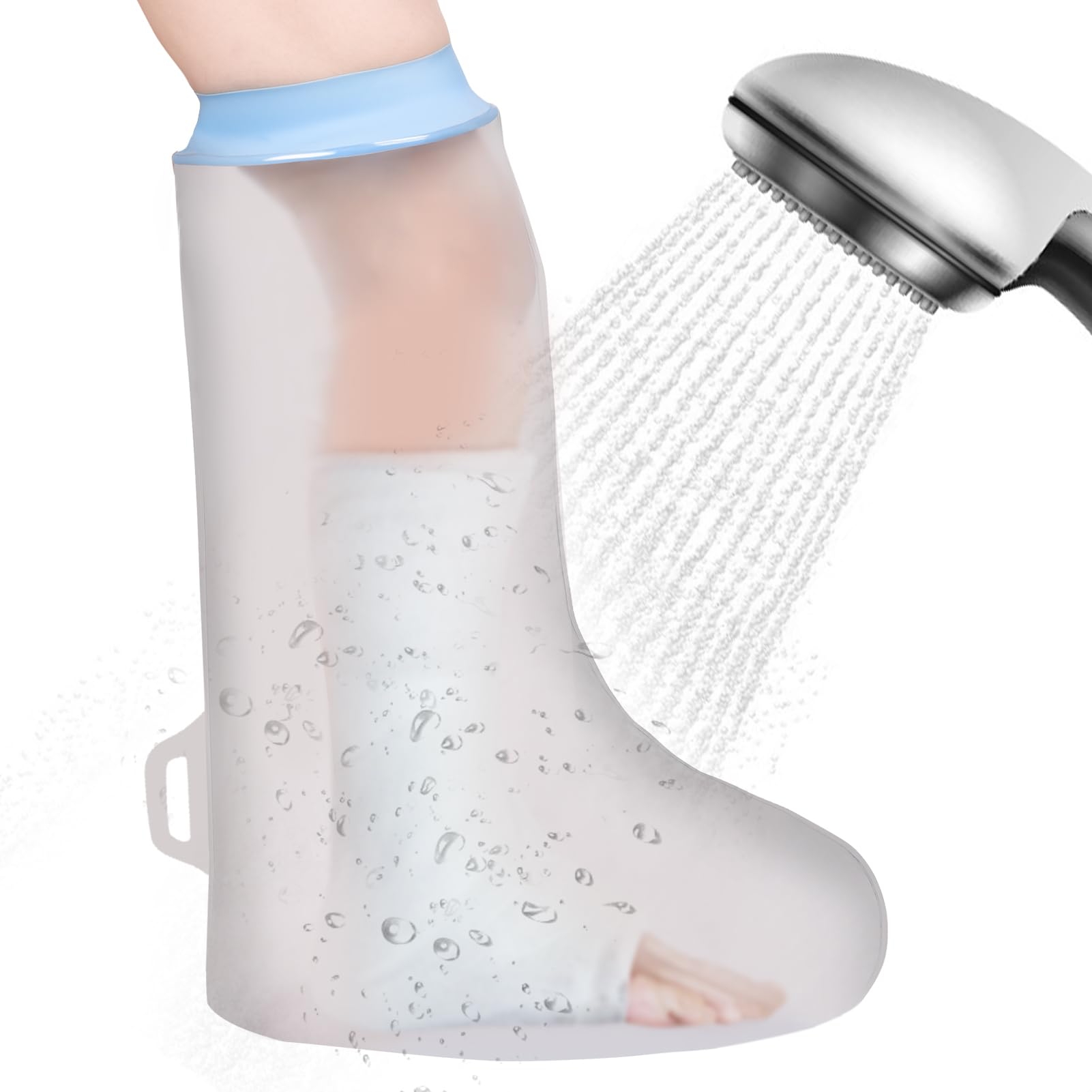 Fasola Cast Cover Lower Leg Adult for Showering, Reusable Cast, Dressing and Ban