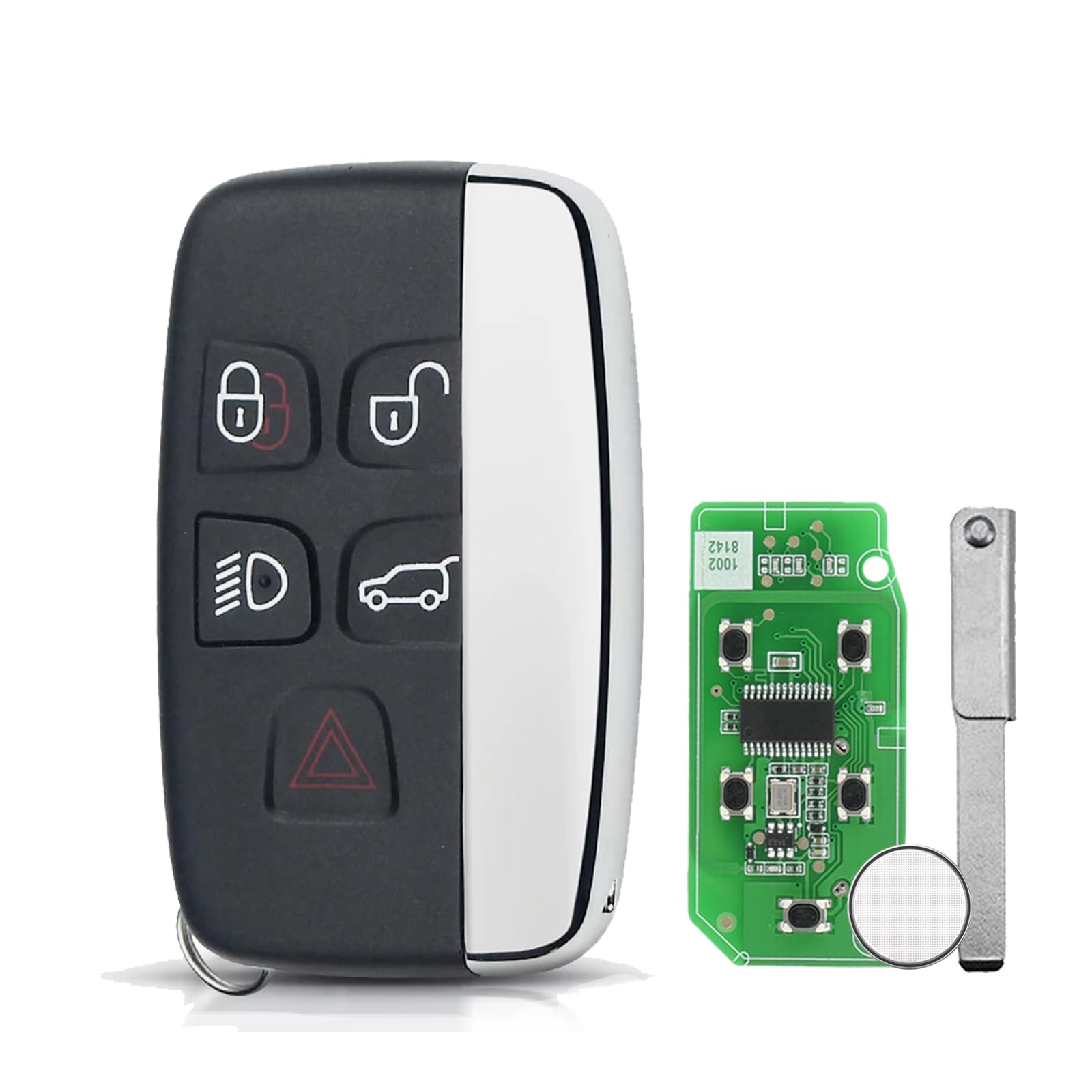 433Mhz 5 Buttons For Landrover Remote Key Fob Replacement For Range Rover Evoque
