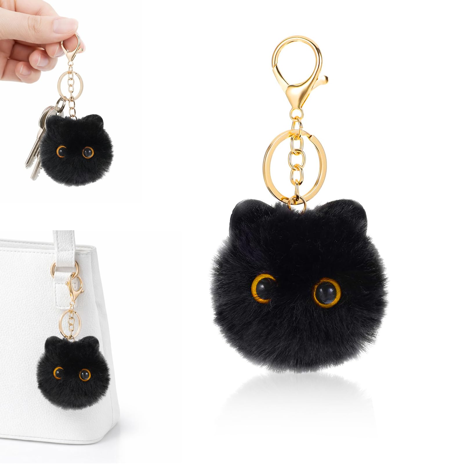 Cute Cat Keychain Plush Keychain for Bag Handbag Car Backpack Accessories for Da