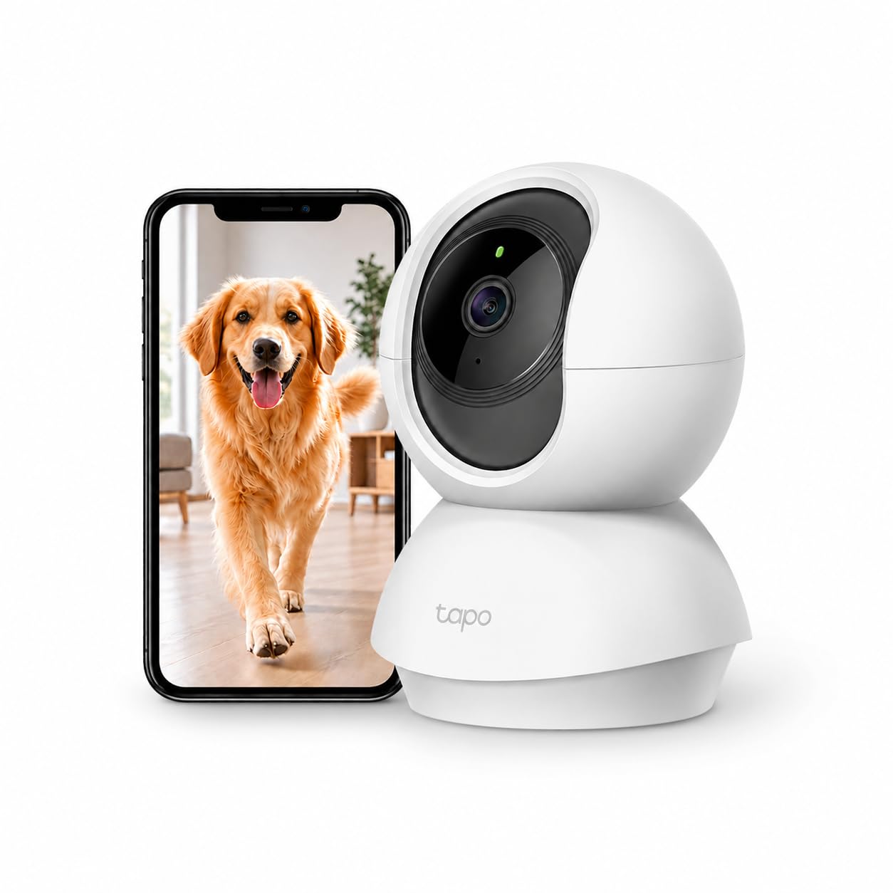 Tapo 2K Pan/Tilt Indoor Pet Camera, 360° Motion Track, C210 | Baby & Pet Camera,