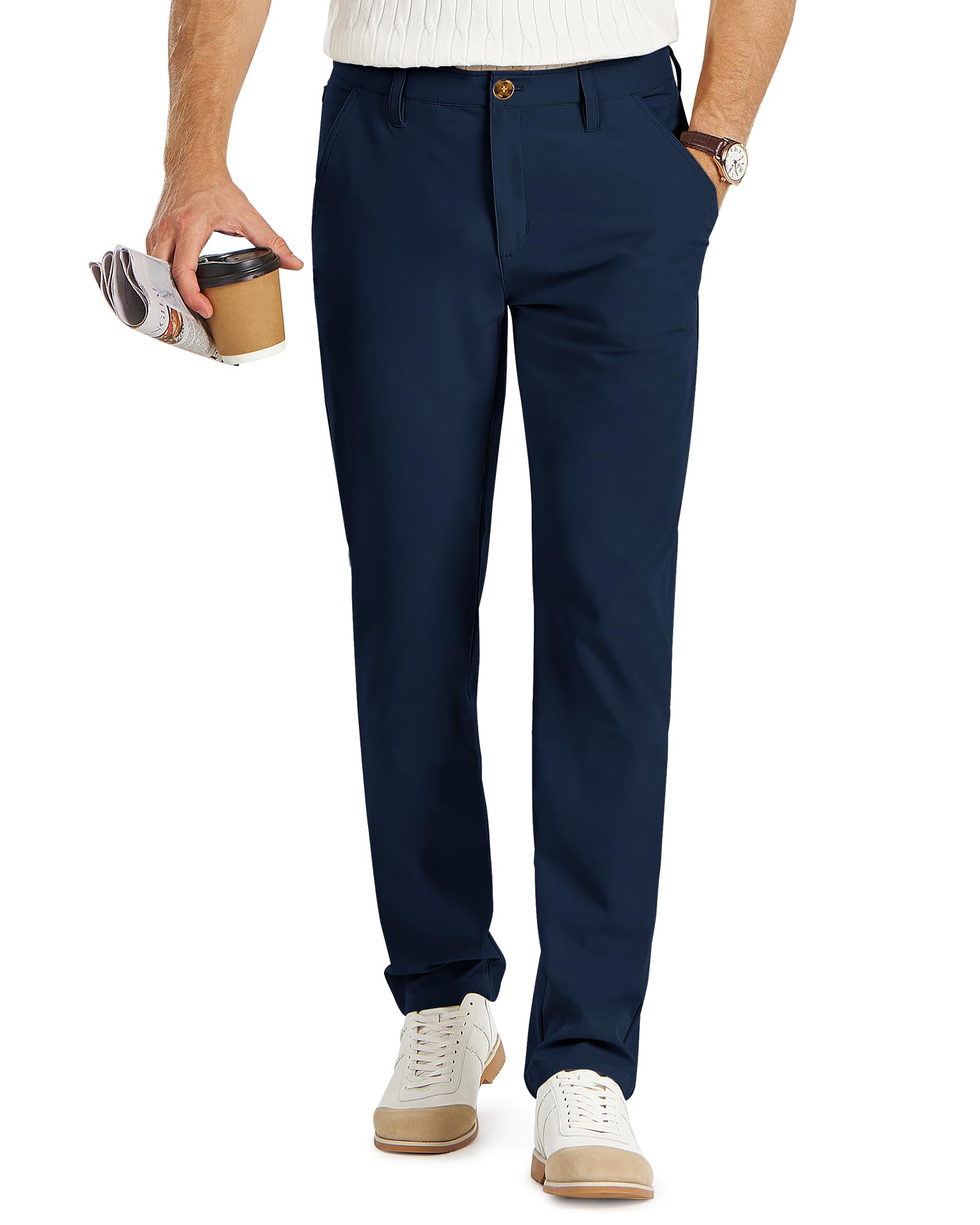33,000ft Mens Golf Pants Stretch Breathable Slim Fit Quick Dry Slim Fit Slim Fit