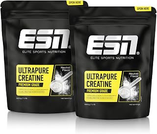 ESN Ultrapure Creatine Monohydrate, 2 x 500 g, 284 Portionen