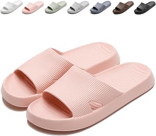 Anmerl Shower Slides Men Women Slip Resistant Slippers Soft EVA House Slippers Quick Dry Swim Sandals for Swimming Pool Spa Beach