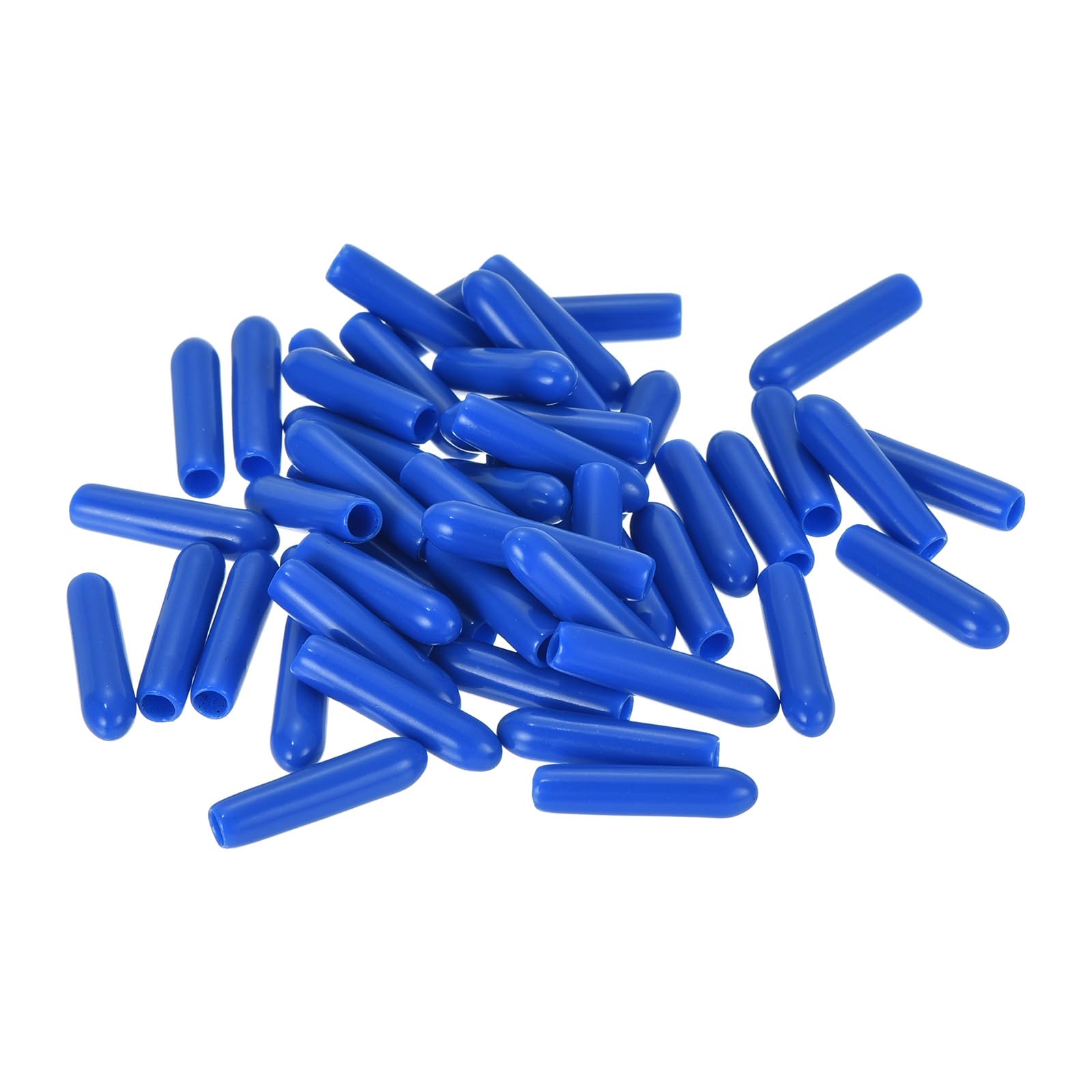 Generic 50pcs Rubber End Caps 2.5mm ID Vinyl Round Tube Bolt Cap Cover Screw Thr