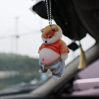 2D Acrylic Cat Dog Car Keychain Hanging Pendant Cartoon Cat Dog Shape Ladies Backpack Decoration Car Accessory, Type B