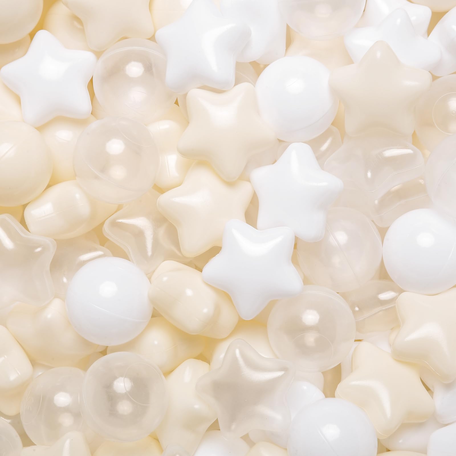 Ball Pit Balls for Toddlers Kids with Star Shapes,100 200 500 Non Toxic Plastic 