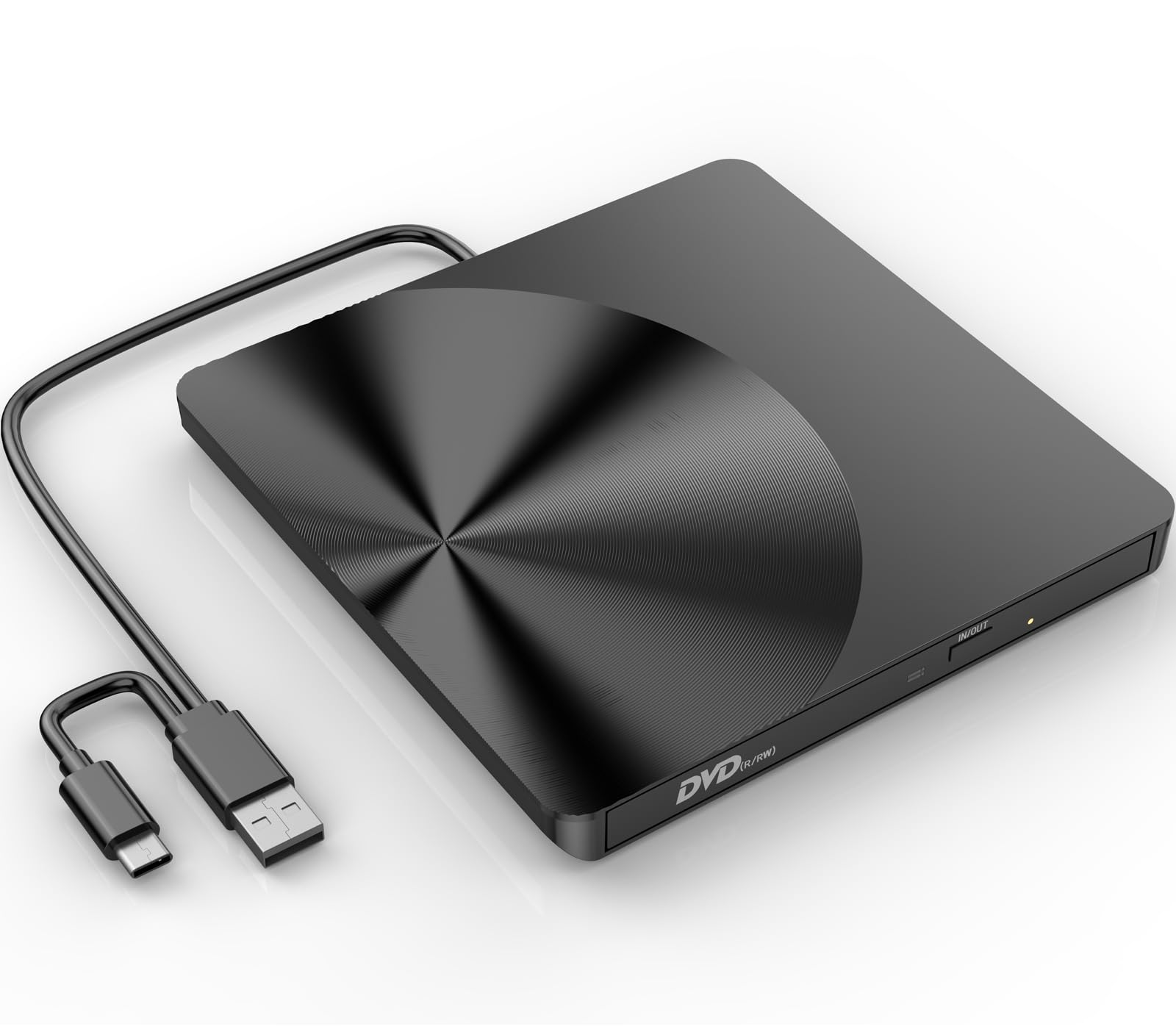 TEMZICK External CD Drive, USB 3.0 Portable CD/DVD +/-RW Drive Slim DVD/CD ROM R