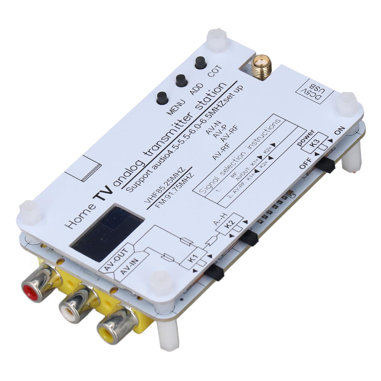 FTVOGUE Rf Modulator Adjustable VHF Uhf Frequency 1080P Input | Composite video 