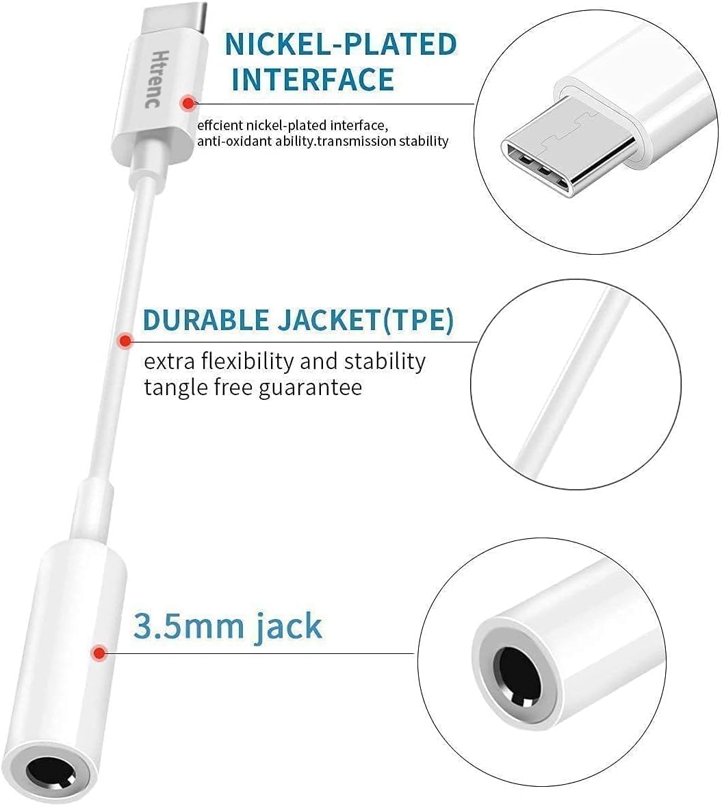 USB C to 3.5mm Headphone Jack Adapter for iPhone17/ iPhone 16/16 Pro/15/15 Pro/P