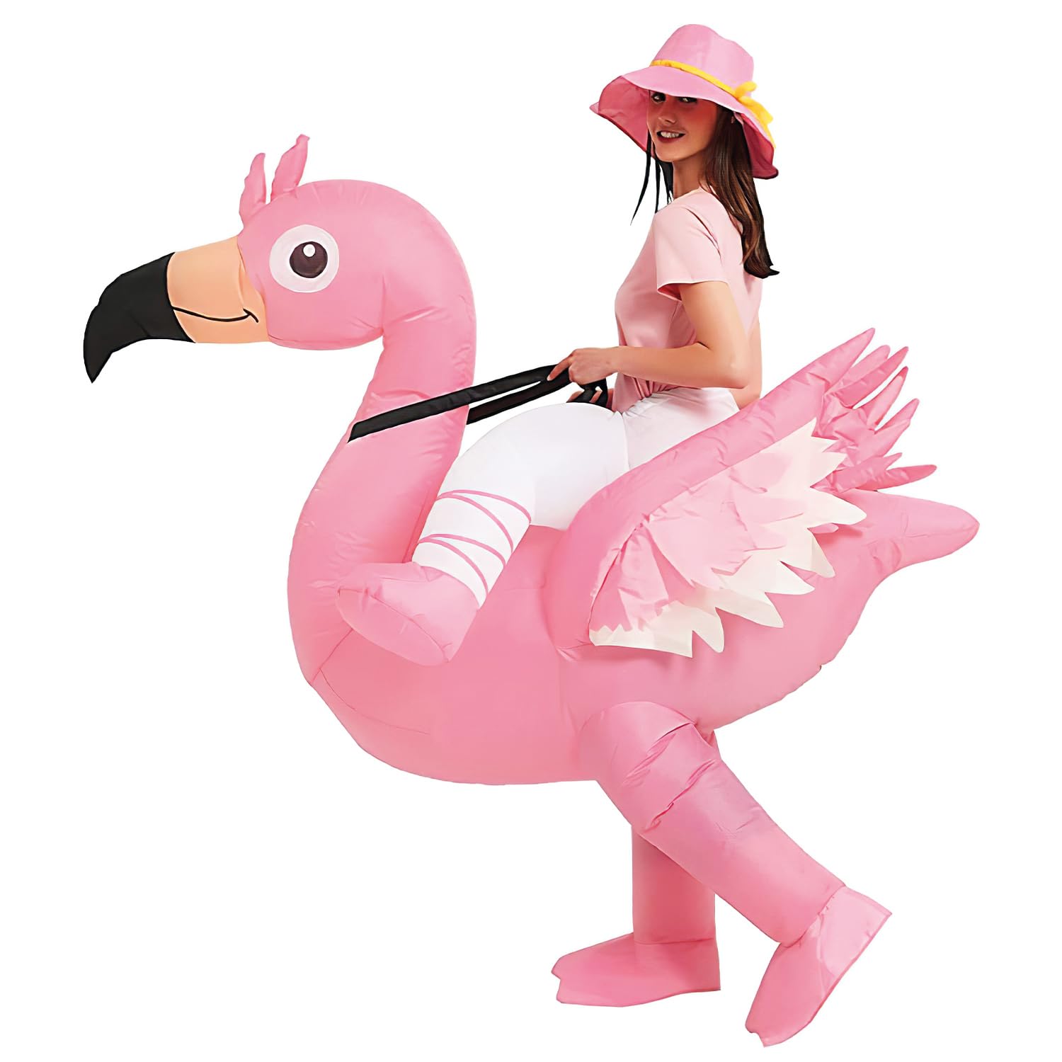 AirSuit® Pink Flamingo Inflatable Fancy Dress Costume | Adult Size 160 to 190cm 