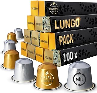 Lungo Coffee Pods for Nespresso Original Line Machines - Variety Pack 100