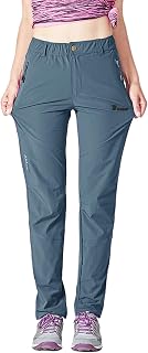 YSENTO Womens Outdoor Walking Hiking Trousers Lightweight Quick Dry Water Resistant Trekking Pants with Zipper Pockets