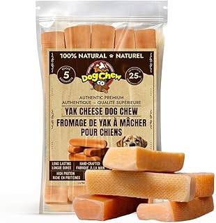 Tibetan Dog Chew - Yak Milk Cheese, Natural, Long Lasting Dog Treats for Aggressive Chewers- Keeps Dogs Busy & Entertained - 1 Pound