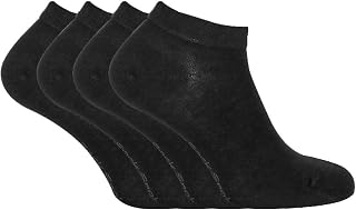 Sock Snob - Womens 4 Pairs Bamboo Breathable Low Cut Ankle Trainer Socks
