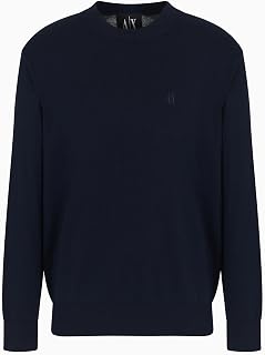Armani Exchange Icon Project, Embroidered Logo Pullover Uomo (Pacco da 1)