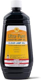 Lamplight Ultra-Pure Lamp Oil, Clear, 32 Ounces (60009) | Lamp Oils, Oil Lamps, Clean Burning Lamp Oils, Indoor Lighting, Odorless, Smokeless, Sootless, 0.99 paraffin oil