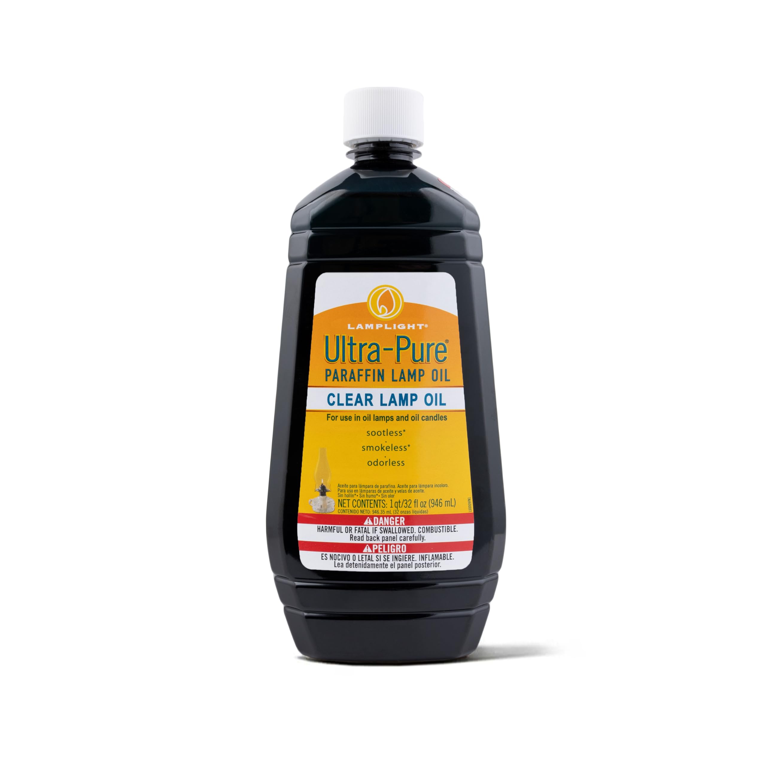 Lamplight Ultra-Pure Lamp Oil, Clear, 32 Ounces (60009) | Lamp Oils, Oil Lamps, 